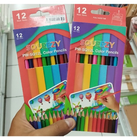 

PENSIL WARNA SQUEEZY 12 WARNA PW-SQ12L