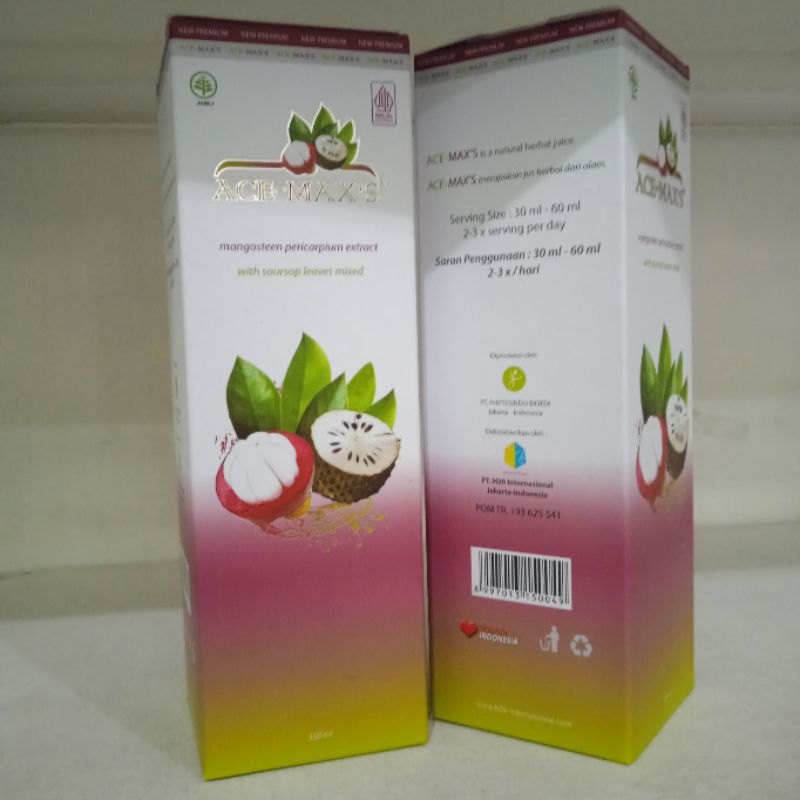 

ACE MAX'S JUS KULIT MANGGIS DAN DAUN SIRSAK ORIGINAL 350 ML