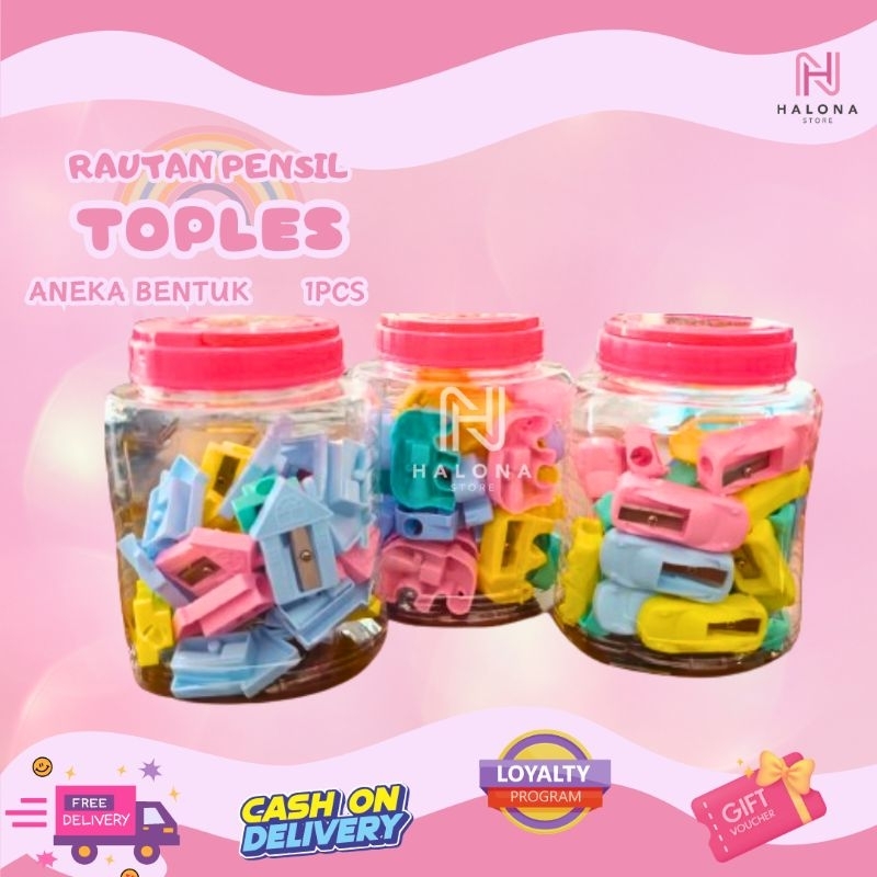 

Rautan Pensil Toples Karakter Lucu eceran ( 1pcs)