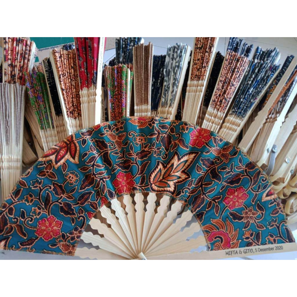 Kipas Souvenir Kipas Batik 50 pcs