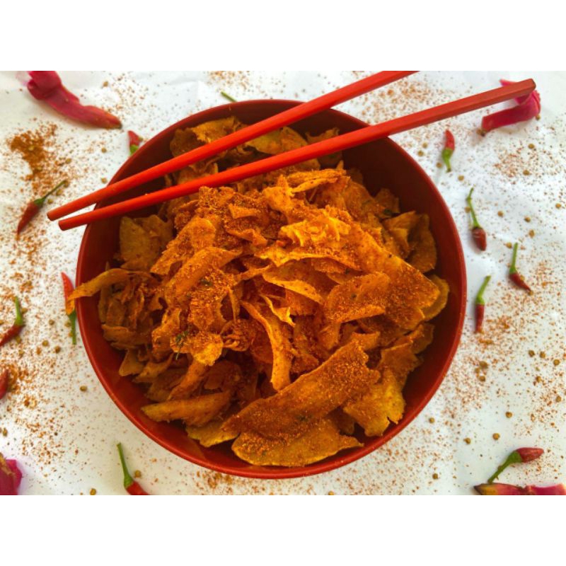 

Kripset (kripik legend)/kripik pedas singkong