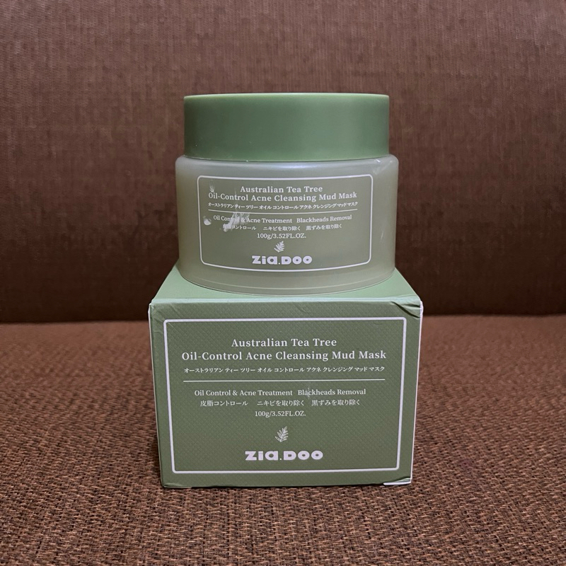 Zia.doo australian tea tree oil-control acne cleansing mud mask