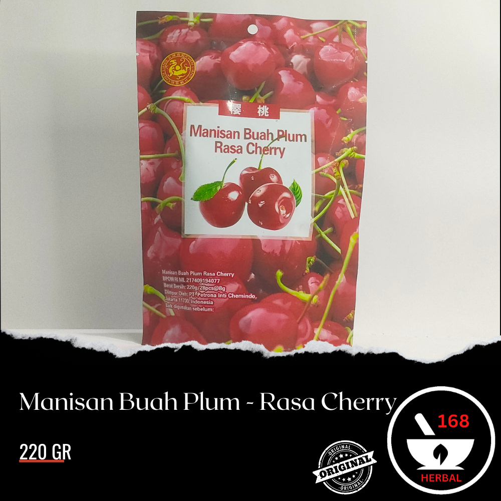 

Chen liang ji Manisan buah Cherry/ Manisan Plum Rasa Cherry - 220 gr