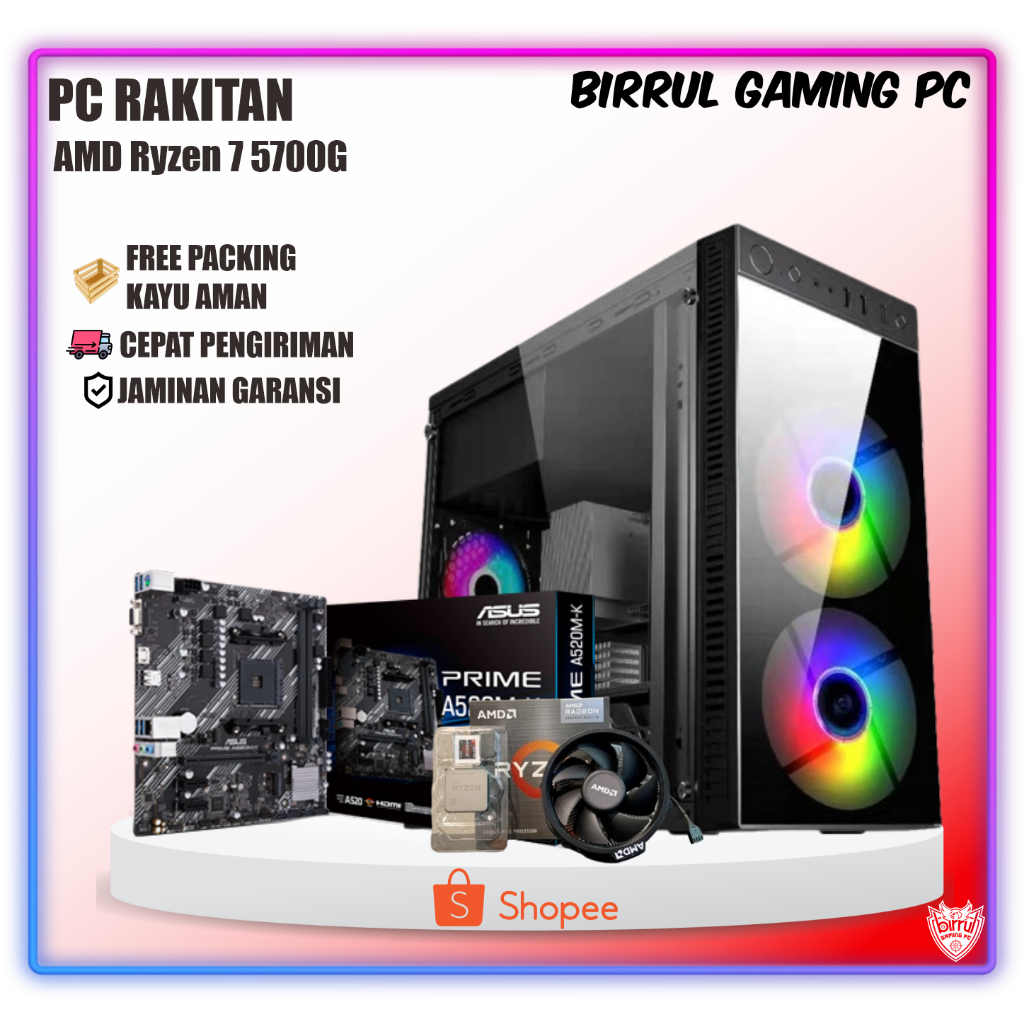 PC GAMING RYZEN 7 5700G I 16GB I 256GB I 1TB I PARADOX