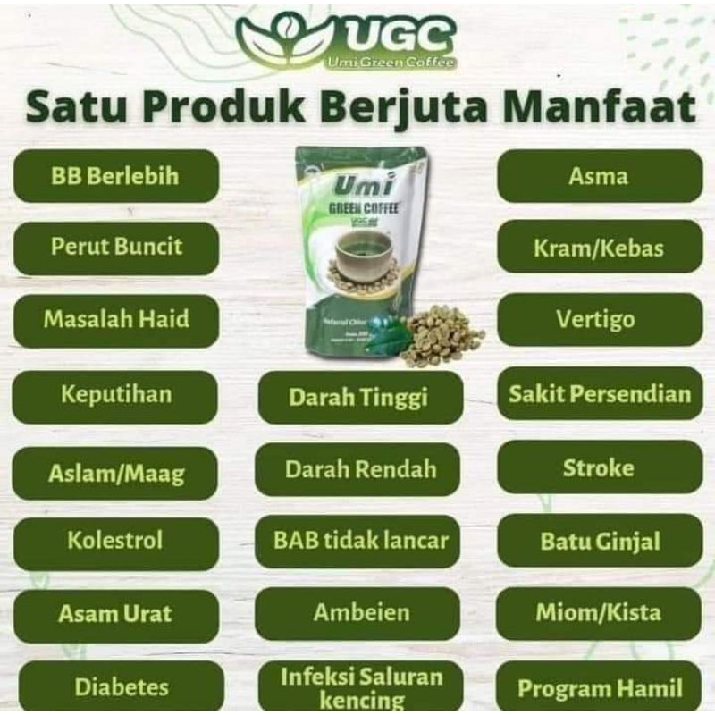 Umi Green Coffee Asma original 100% asli