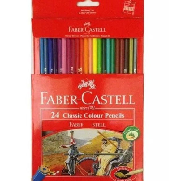 

PENSIL WARNA 24 WARNA FABER CASTELL CLASSIC