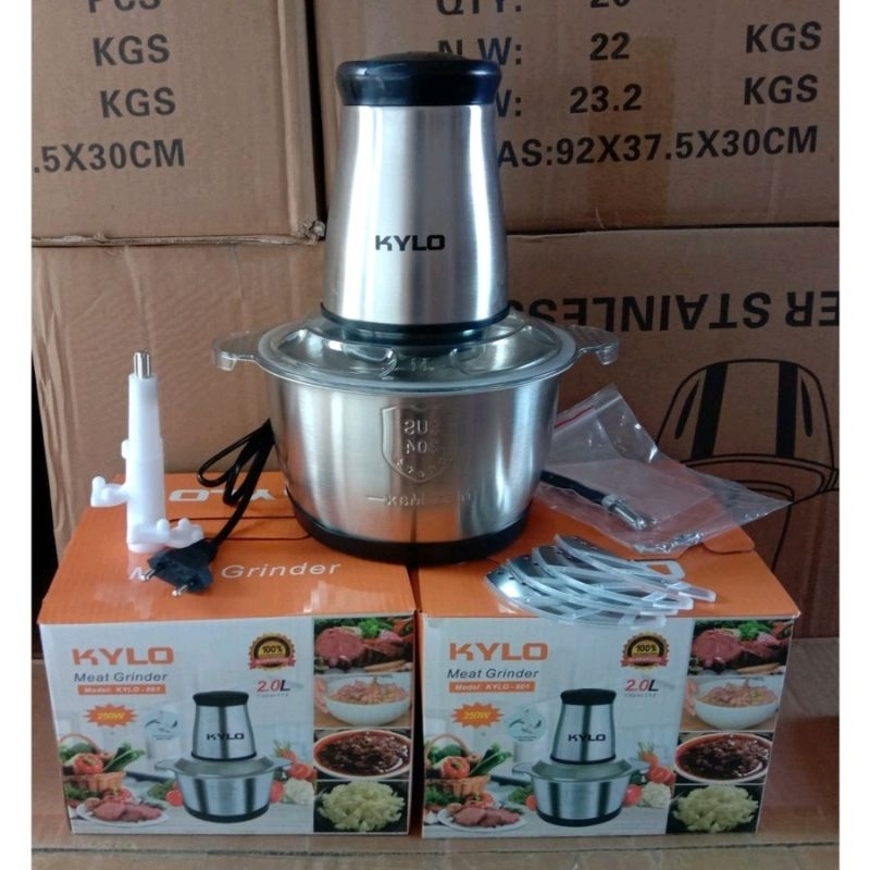 Stainless Blender Kylo / Blender Listrik Gilingan Daging Cooper Stainless 2ltr KYLO / Blender