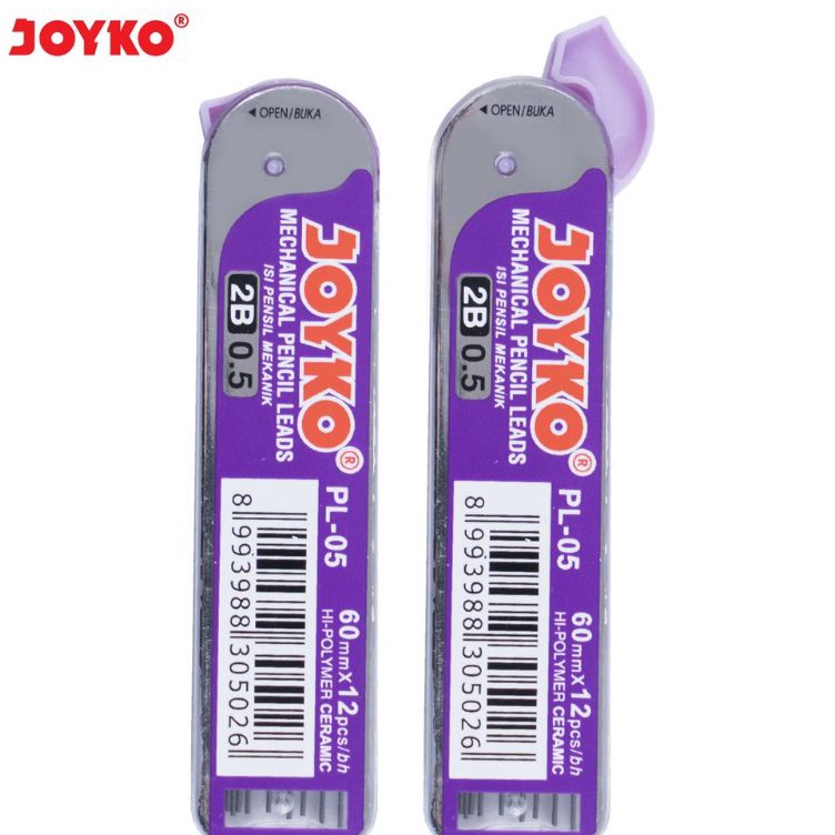 

Kreatif Isi Pensil Mekanik Joyko 2B PL5 5mm 1pak12tube