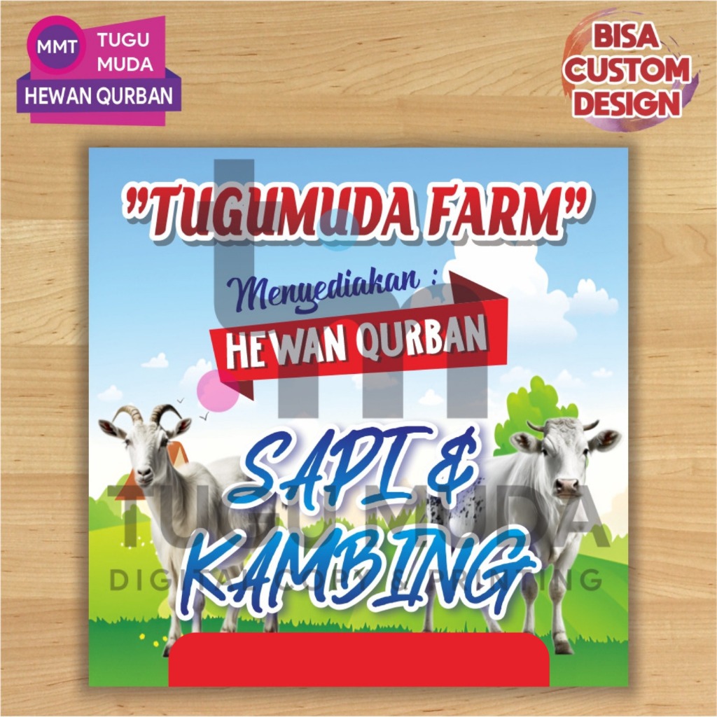 Cetak Spanduk|Banner|MMT - JUAL DAGING KAMBING - DAGING SAPI - IDUL ADHA - DAGING QURBAN