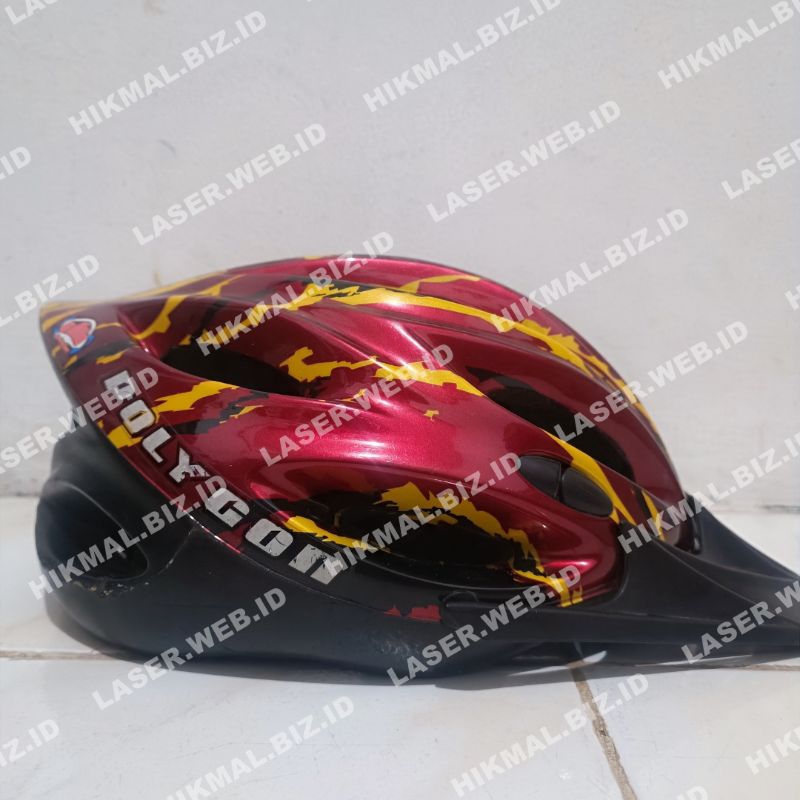 Helm Polygon Dakar Roadbike Sepeda Balap Helm Road Bike Dakkar Polygon Limited Edition 2011 Adjust