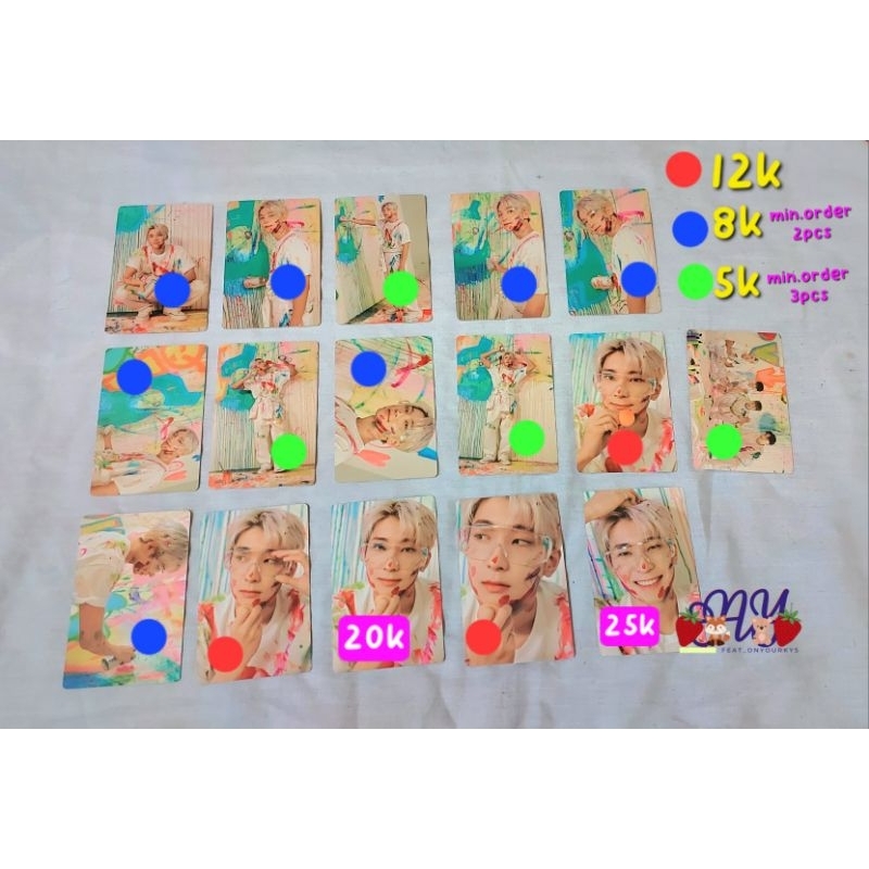 Photocard Official Wonwoo & Mingyu Face The Sun Carver