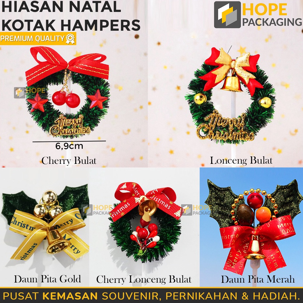 

UPGRADE Hiasan Natal Kotak Hampers Hiasan Topper Cake Natal Hiasan Kue Natal Untuk Dekorasi Merry Christmas