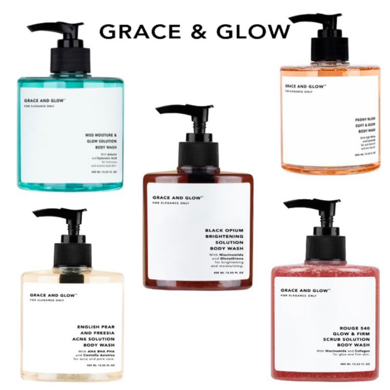 Grace and Glow body wash / Grace and Glow Black Opium Brightening Solution Body Wash / Grace and Glo