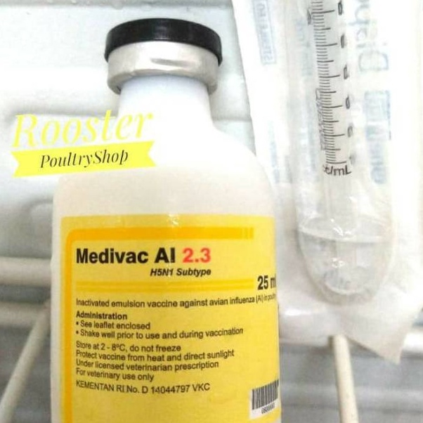 Vaksin Flu Burung MEDIVAC AI 23 isi 25ml