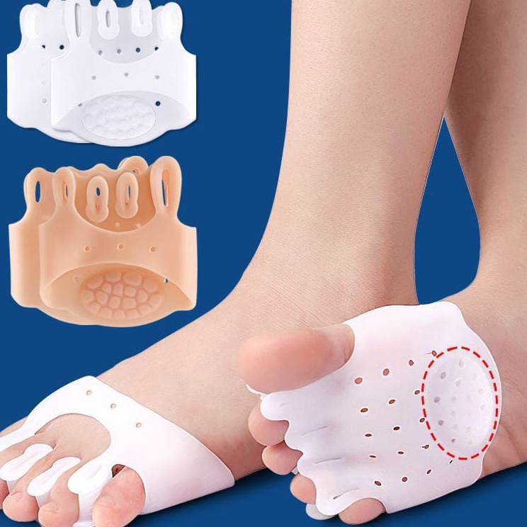 Harga Termurah Terlaris Insole Sepatu Wanita Untuk Kaki Bunion Hal Valgus Silikon Pemisah Jari Kaki 