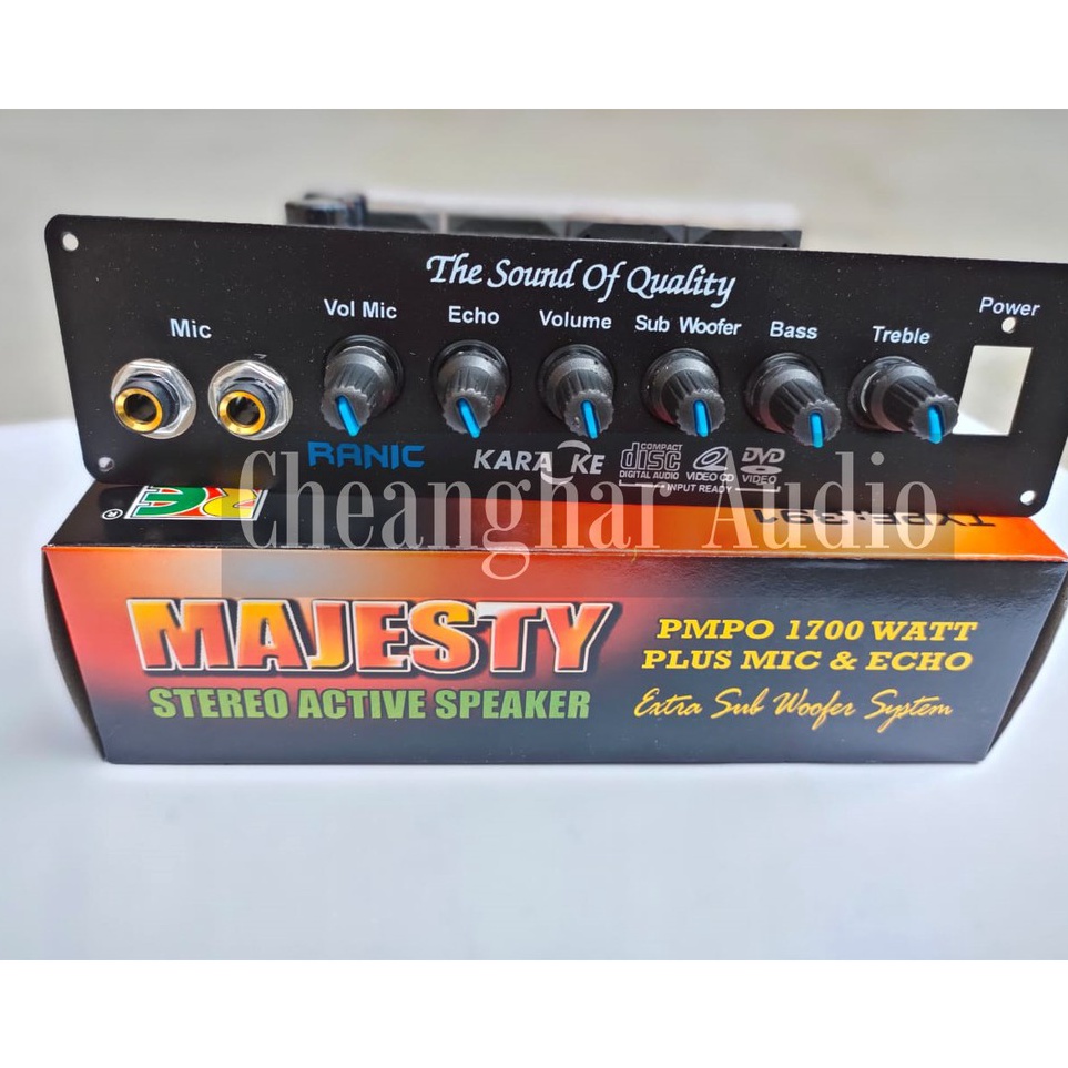 Jual Kit Power Amplifier Speaker Aktif Stereo Karaoke Plus Echo 17W PMPO Majesty