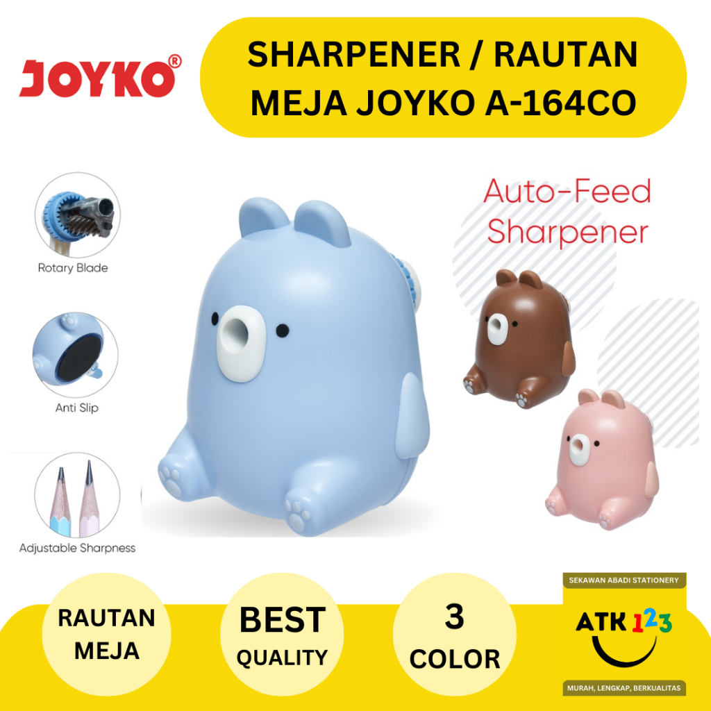 

Rautan Serutan Meeja Sharpener Joyko A-164CO Series Bear