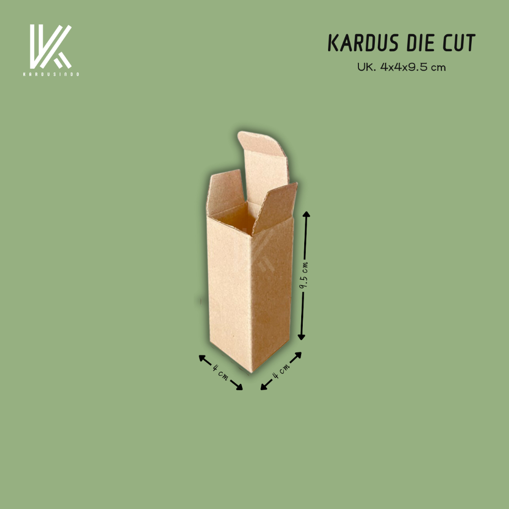 

KARDUS DIE CUT BARU UK 4x4x9,5 CM
