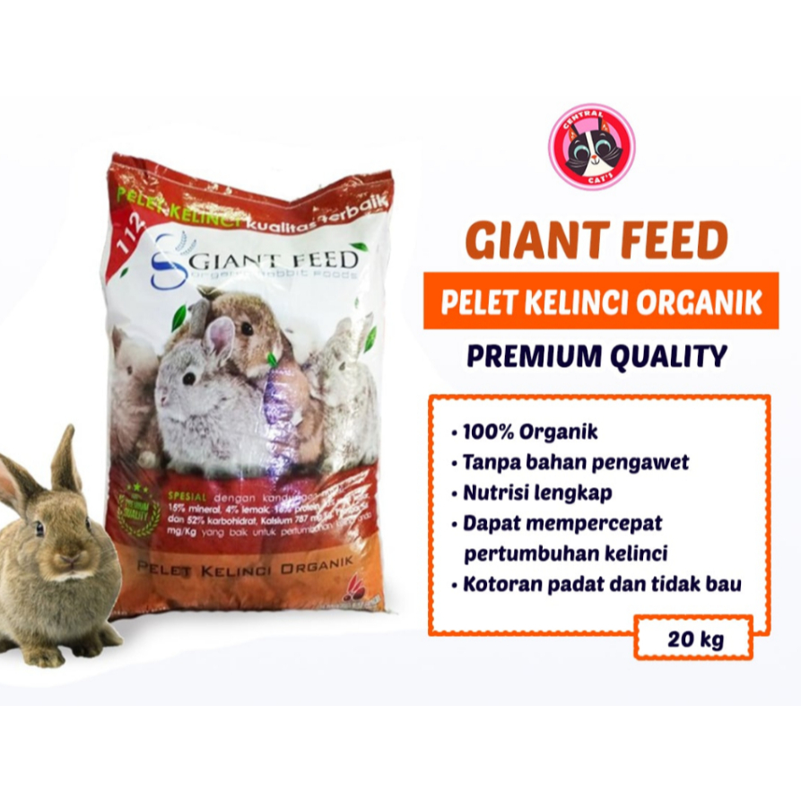 Pakan Kelinci 20kg Organik Giant Feed