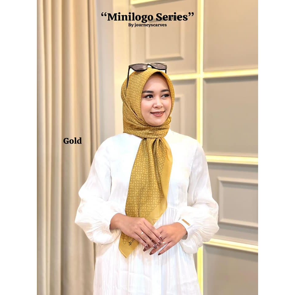 JOURNEY SCARVES - Hijab Motif Minilogo Series Premium Plat JP Gold
