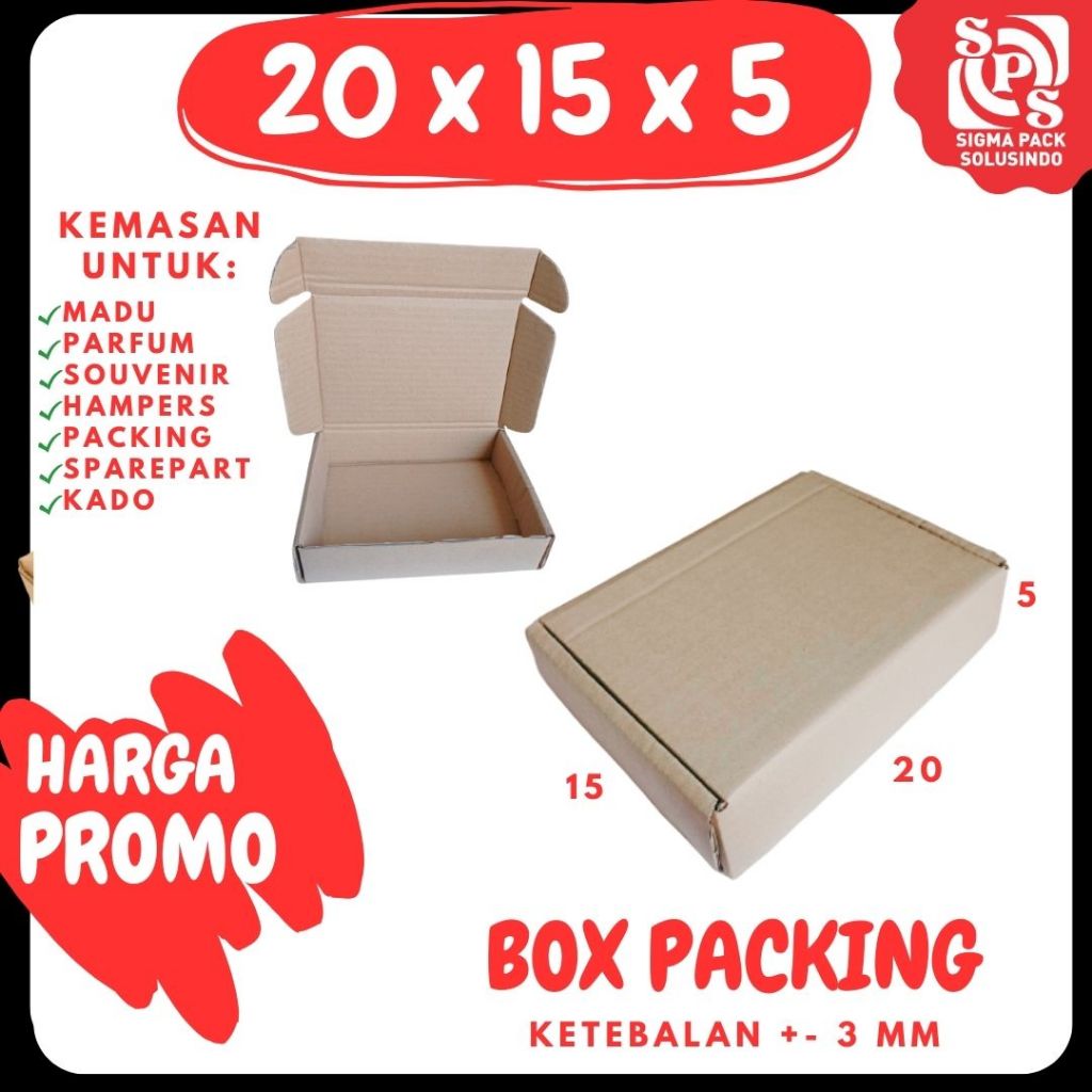 

Box 20x15x5 LS karton/Kardus Packing/hampers/polos/pakingonline