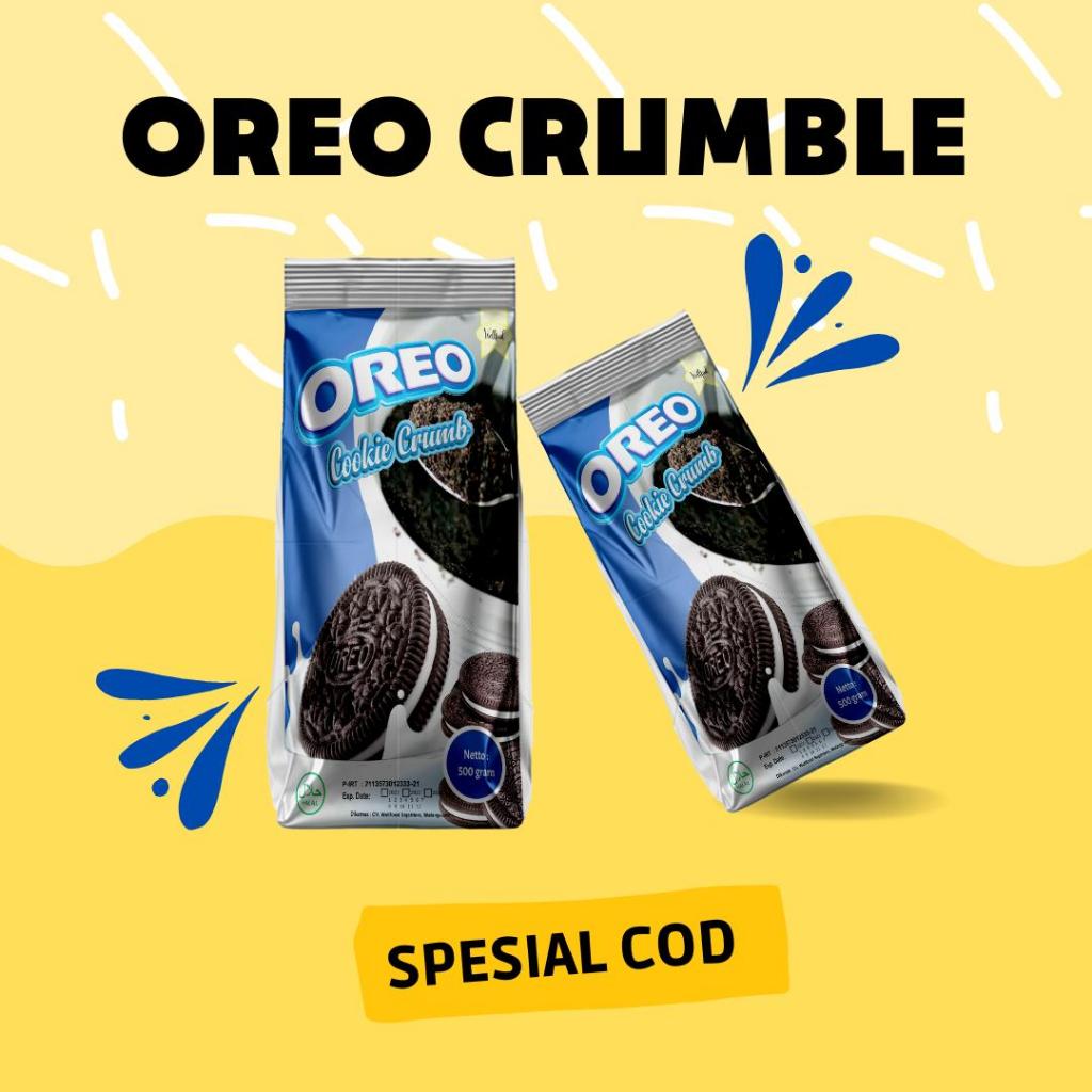 

COD - 500GR Crumble Biscuit - Topping Oreo Crumb