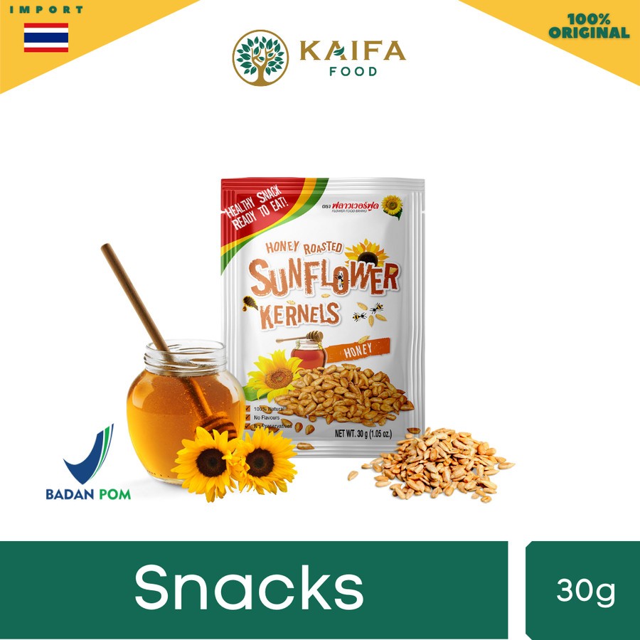 

Flower Food Roasted Sunflower Kernels - Snacks Biji Bunga Matahari