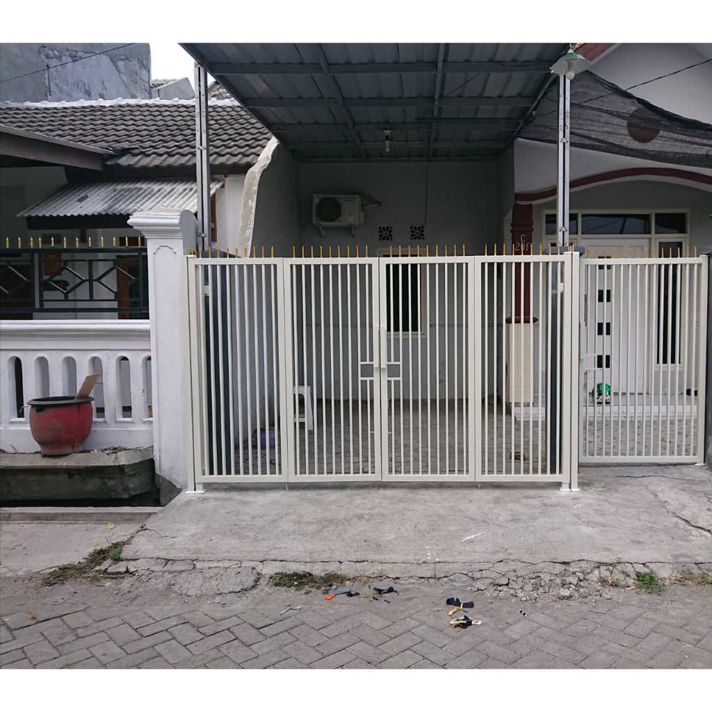 pagar minimalis bahan galvanis