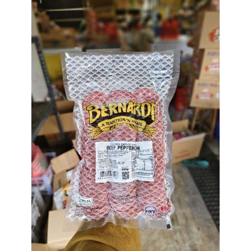 

Bernardi Beef Pepperoni 500g daging sapi olahan