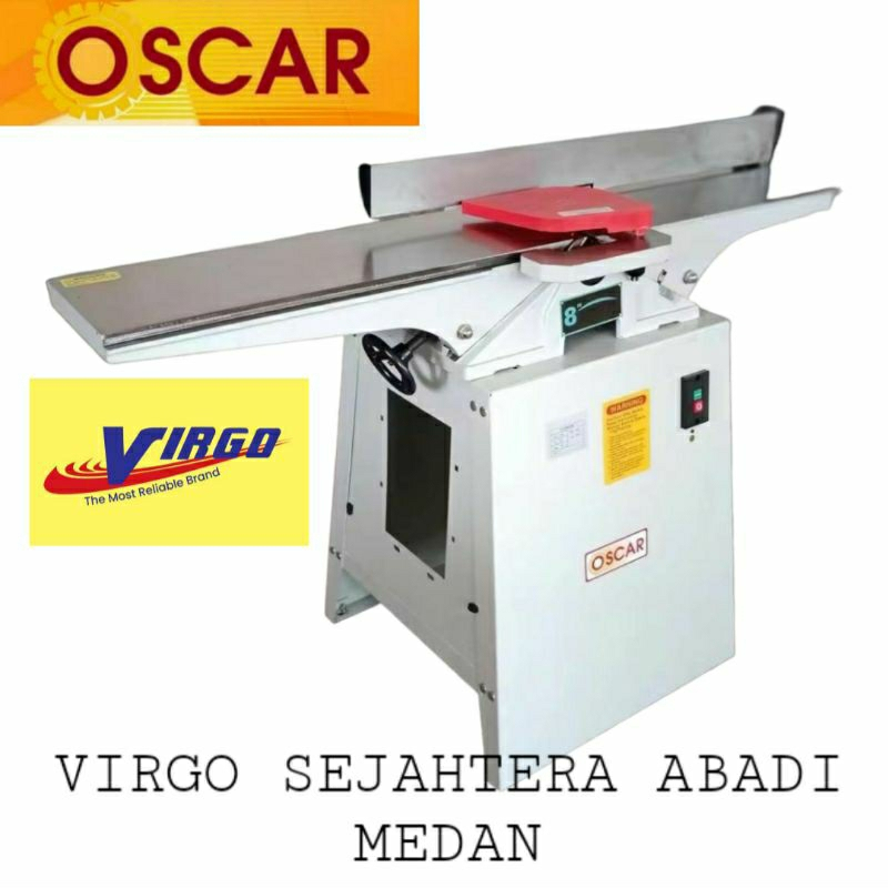 JP802 MESIN SERUT KETAM DUDUK WOOD JOINTER KAYU 8" INCHI 1 HP OSCAR JP-802