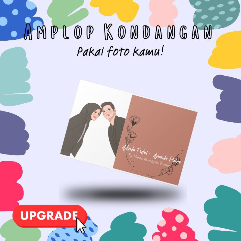 

(50 PCS) AMPLOP KONDANGAN ILUSTRASI CUSTOM KARTUN WAJAH LUCU