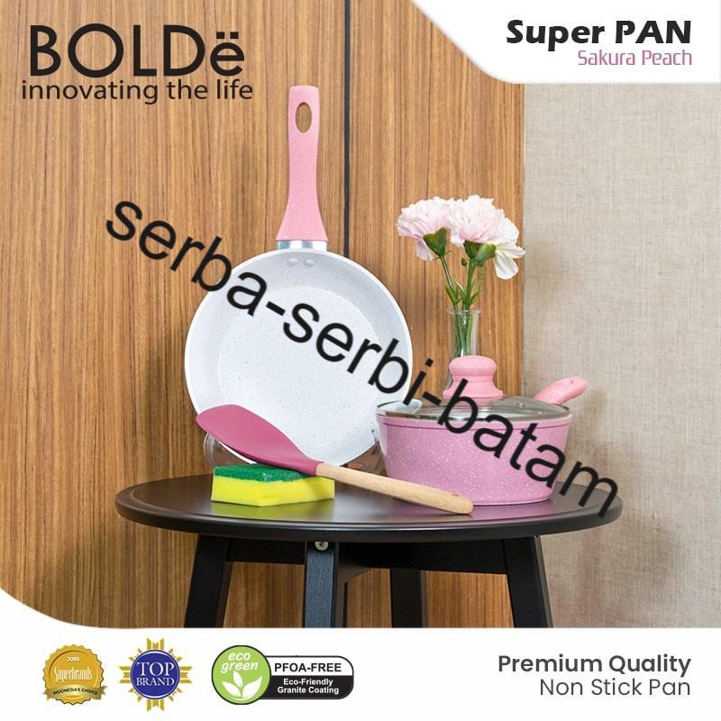 BOLDe Sakura Peach Pan Set 5 pcs - Pan Anti Lengket khusus batam