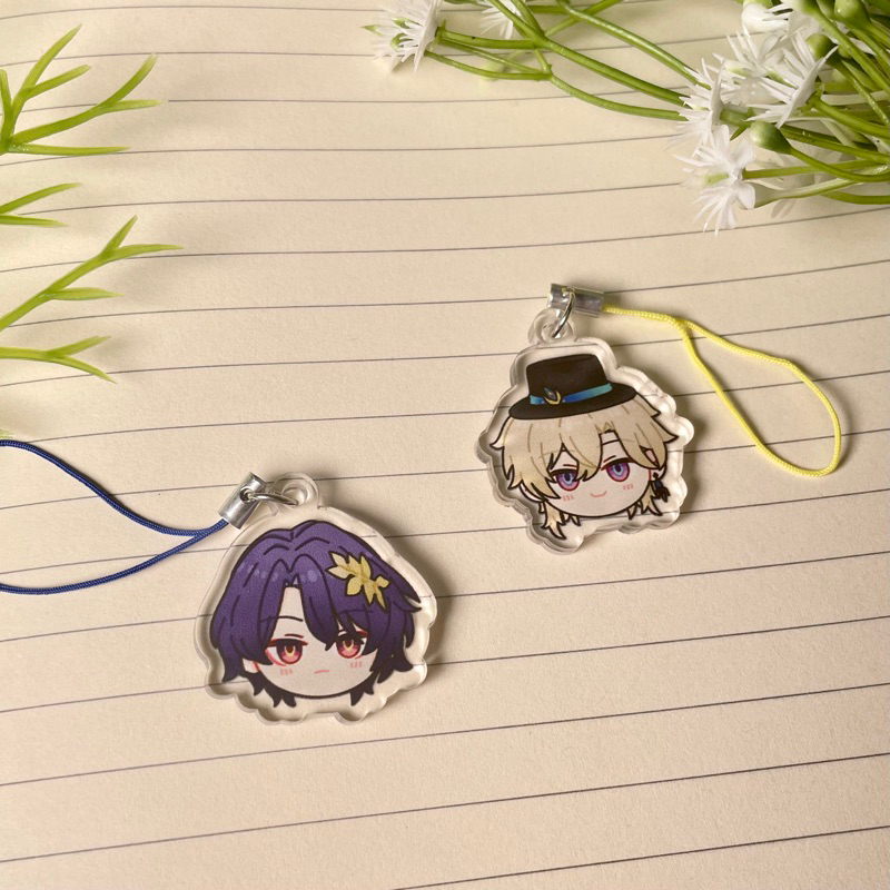 Honkai Star Rail - Dr.Ratio & Aventurine Phonestrap [Yumekawa-ya]