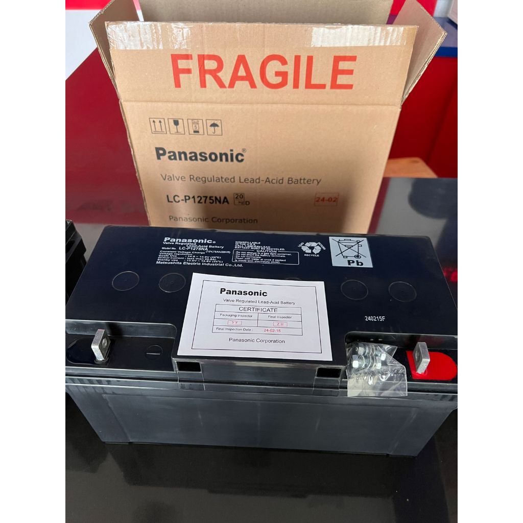 BATTERY UPS PANASONIC 12V 75AH BATERAI KERING PANASONIC 12V 75AH