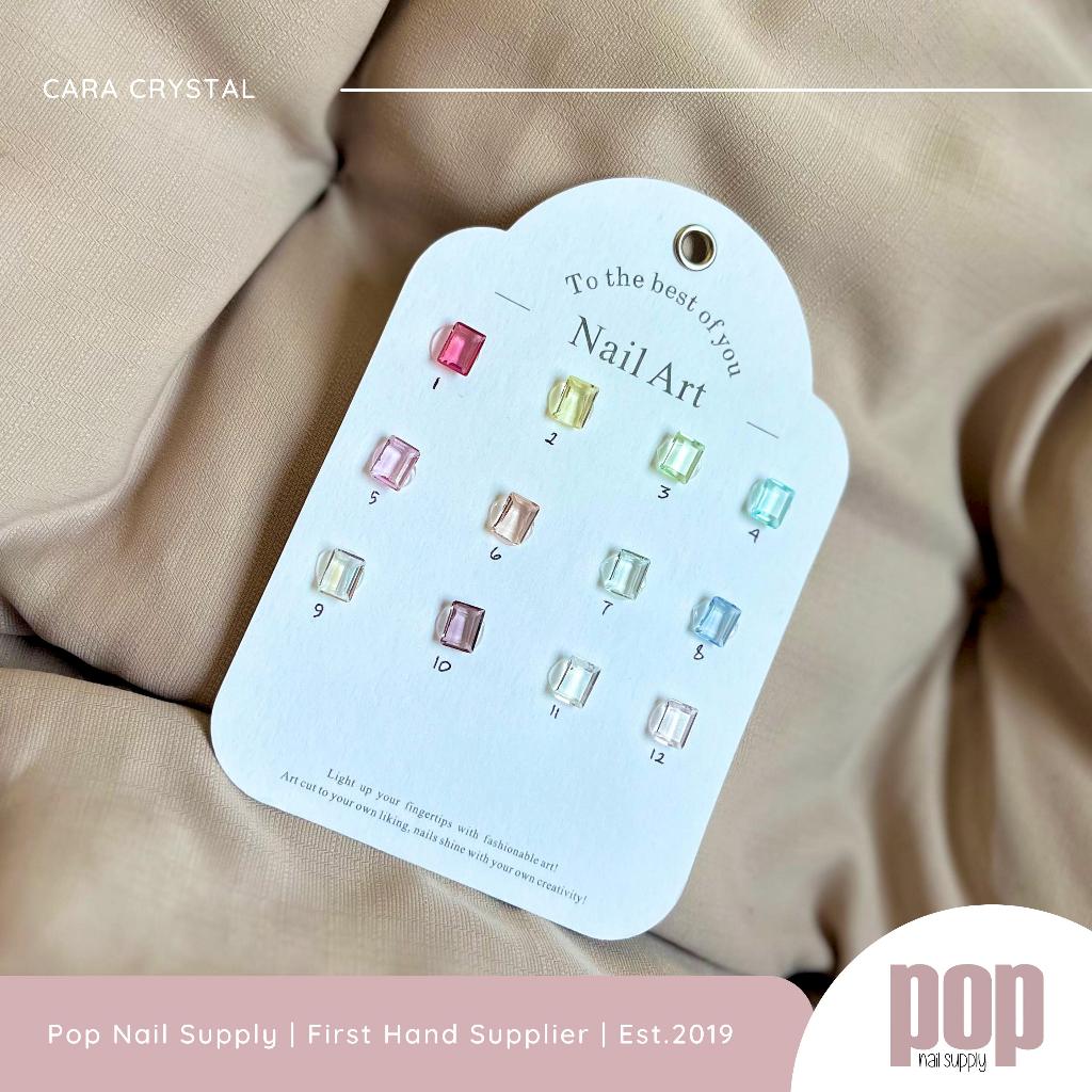 POP NAIL I Cara Crystal (08) satuan/ aksesoris crystal premium/ crystal no scratch