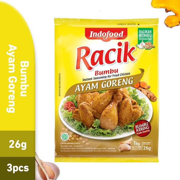 

Bumbu Racik Ayam Goreng 26g Indofood sachet