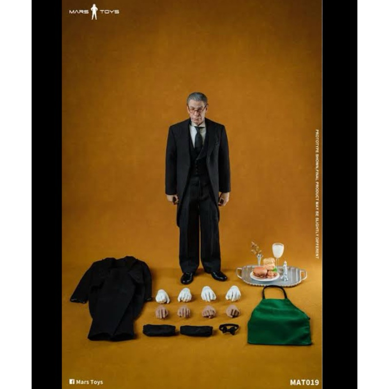 (READY) MARS TOYS 1/6 BATMAN OLD HOUSEKEEPER ALFRED FIGURE MAT019 Bukan Hot Toys action figure