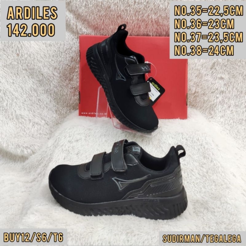 SEPATU SEKOLAH ARDILES FULL HITAM/ SEPATU SEKOLAH SD/ SEPATU SEKOLAH HITAM/ SEPATU SEKOLAH LESS PUTI
