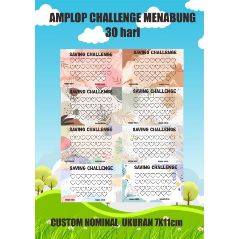 

(1 pcs) Amplop Saving Challenge 30 Days
