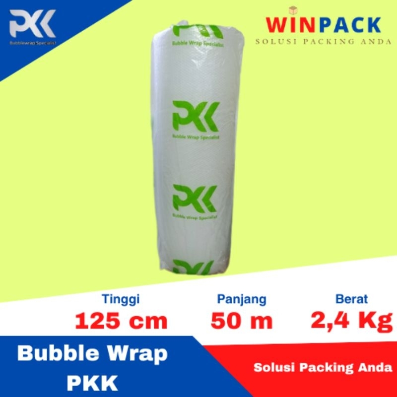 

Bubble Wrap PKK 125cm x 50m 2,4Kg Plastik Bubblewrap BENING BUBLE EKONOMIS TERMURAH