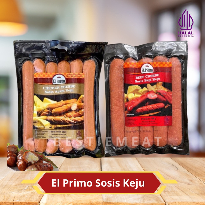 

El Primo Sosis Keju Viral - Sosis Keju Lumer Beef dan Chicken 500g
