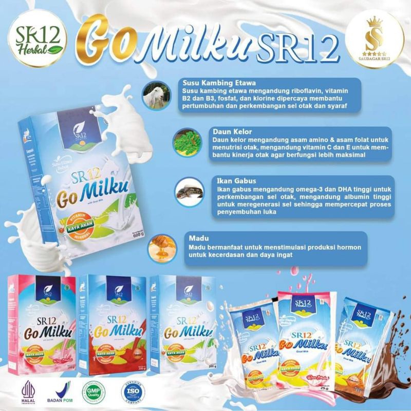 

Gomilku Sachet SR12 / Susu Kambing Etawa Premium SR12