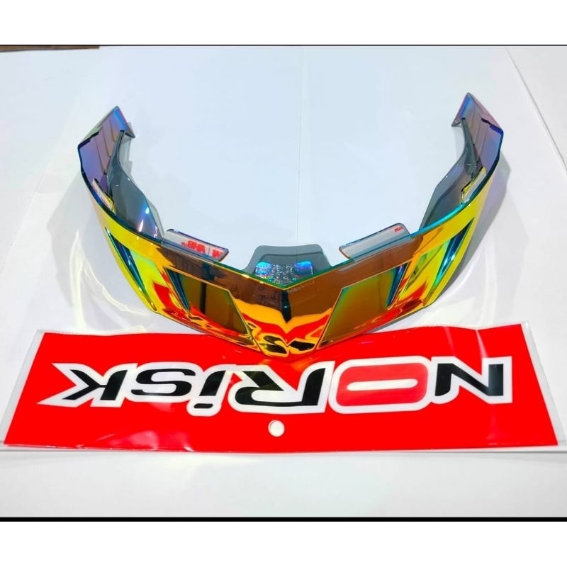 Spoiler Helm 3D KYT tt course Blue / SPOILER 3D KYT TT/COURSE - spoiler helm kyt 3D tt course helm k
