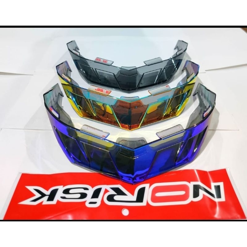 Spoiler Helm 3D KYT tt course Blue / SPOILER 3D KYT TT/COURSE - spoiler helm kyt 3D tt course helm k