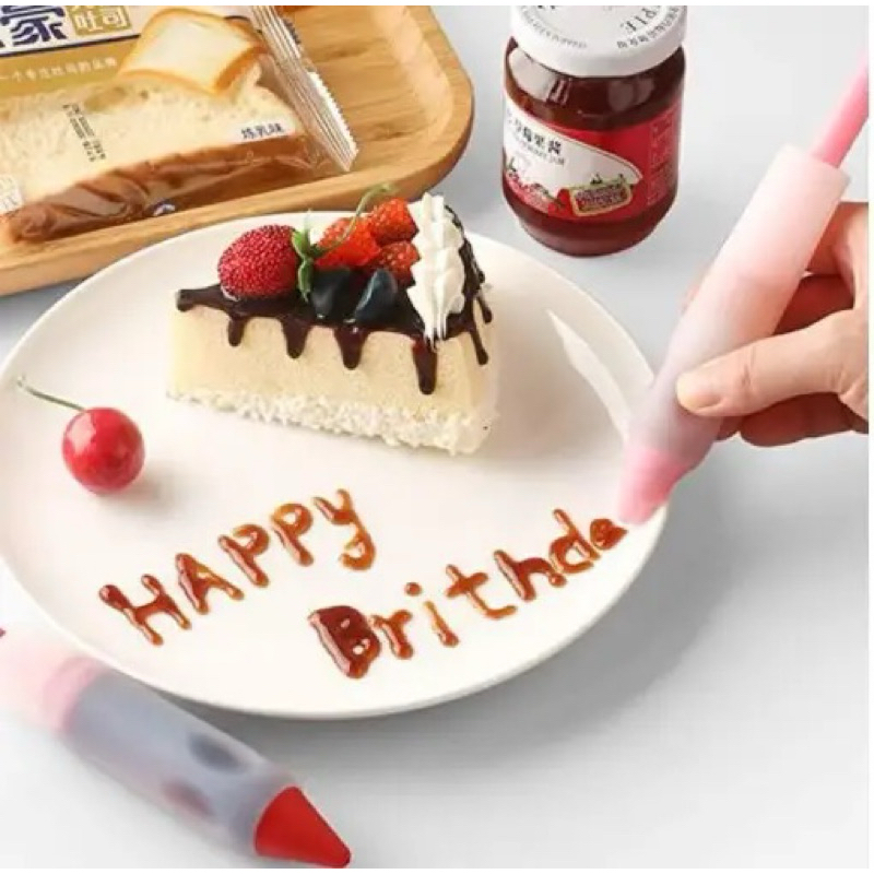 Pena Kue Dekorasi Kue Tart Alat Kue Alat Dekorasi Kue Pen Pastry Chocolate Pen Pen Hiasan Kue 4 Moti