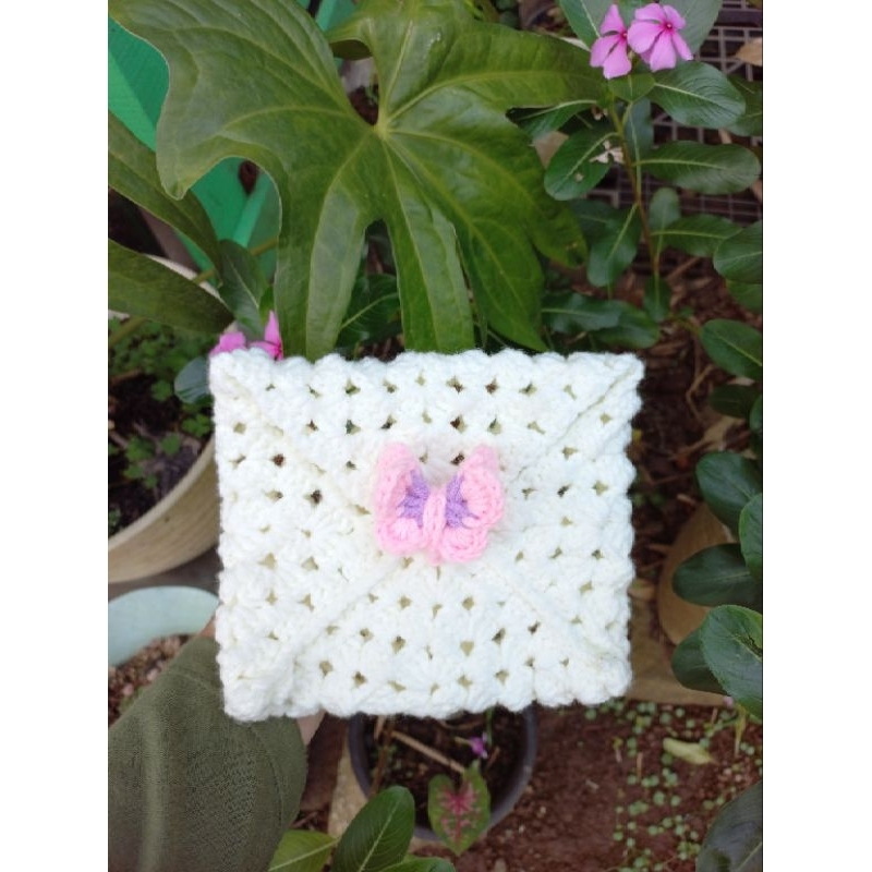 

amplop rajut (crochet envelope)