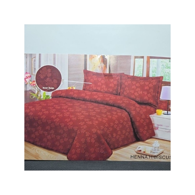 Bedcover Joyfull - Dispers - Motif Polos embos - Bonus Sprei , Sarung Bantal, Sarung Guling