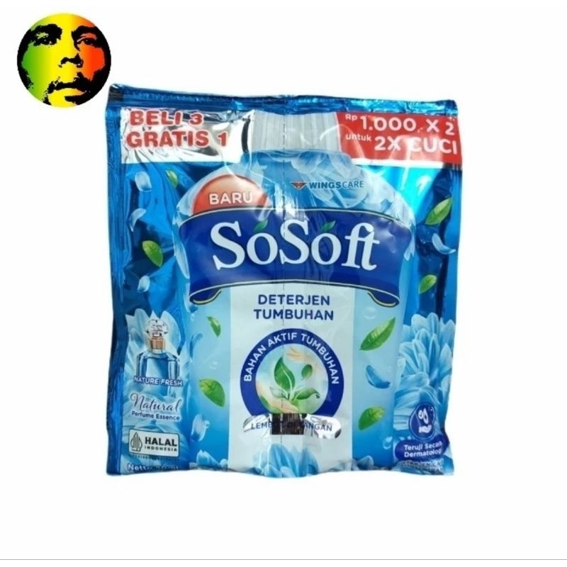 So soft deterjen cair sachet 8