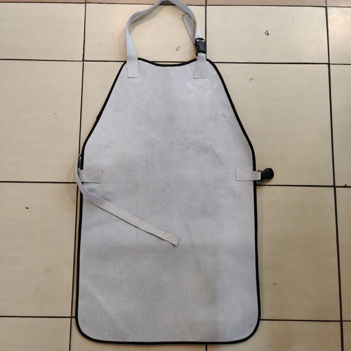 Apron/ Celemek Las Kulit Abu Abu/ Apron Welding Kulit