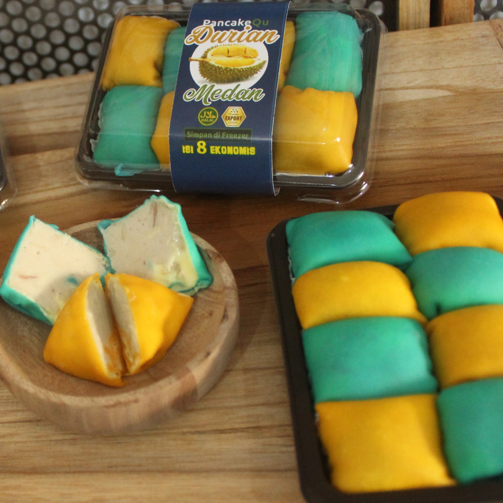 

Pancake Durian Medan isi 8 ekonomis